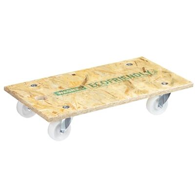 WAGNER Carrello da trasporto MM 1141 I 57,5 x 30 cm I ruote di trasporto soft a scorrimento facile per protezione del pavimento per carichi pesanti I portata 250 kg WAGNER Carrello da trasporto MM 1141 I 57,5 x 30 cm I ruote di trasporto soft a scorrimento facile per protezione del pavimento per carichi pesanti I portata 250 kg