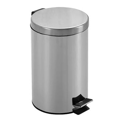 GIMA Cestino rifiuti inox aisi 410 12 litri con pedale, 44901 GIMA Cestino rifiuti inox aisi 410 12 litri con pedale, 44901