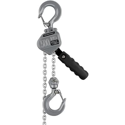Wiltec Mini paranco a catena manuale VM0.5 fino a 500 kg, altezza di sollevamento di 1,5 m, in alluminio, per il sollevamento di carichi pesanti Wiltec Mini paranco a catena manuale VM0.5 fino a 500 kg, altezza di sollevamento di 1,5 m, in alluminio, per il sollevamento di carichi pesanti