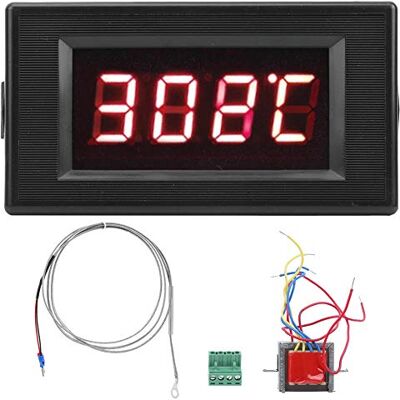 Walfront Termometro Digitale Industriale 220V con Sonda Termocoppia Tipo K Display Grande ad Alta Precisione per Forno e Saldatura Walfront Termometro Digitale Industriale 220V con Sonda Termocoppia Tipo K Display Grande ad Alta Precisione per Forno e Saldatura