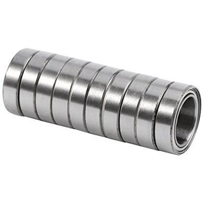 Walfront 10Pcs Cuscinetti a Sfera Sottile 6700ZZ Cuscinetto Flangiato a Sezione a Doppio Schermato 10 × 15 × 4mm Walfront 10Pcs Cuscinetti a Sfera Sottile 6700ZZ Cuscinetto Flangiato a Sezione a Doppio Schermato 10 × 15 × 4mm