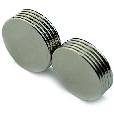 FIRST4MAGNETS Magnete al neodimio N52 con diametro 1/2 "x 1/32" di spessore – 0,7 kg Pull – Materiale con licenza (confezione da 10) FIRST4MAGNETS Magnete al neodimio N52 con diametro 1/2 "x 1/32" di spessore – 0,7 kg Pull – Materiale con licenza (confezione da 10)