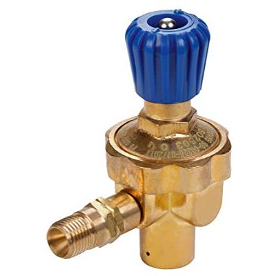 Rothenberger Industrial Riduttore di pressione dell'ossigeno, 110 bar, M 10 x 1 G 1/4" R con valvola di ritegno della fiamma Rothenberger Industrial Riduttore di pressione dell'ossigeno, 110 bar, M 10 x 1 G 1/4" R con valvola di ritegno della fiamma