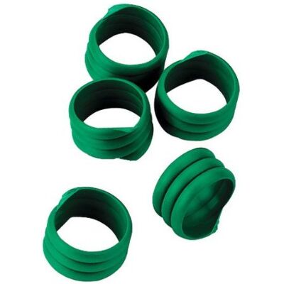 Kerbl Anello a spirale, 16 mm, verde, confezione da 20 pezzi Kerbl Anello a spirale, 16 mm, verde, confezione da 20 pezzi