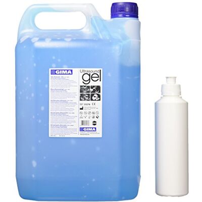 GIMA Gel Ultrasuoni in Tanica 5 litri, Pezzi di 2, Blu GIMA Gel Ultrasuoni in Tanica 5 litri, Pezzi di 2, Blu