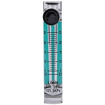 Walfront Flussometro a gas, 2,5~25LPM 0,6 MPa Flussometro di Ossigeno/Aria/Gas con valvola di controllo per Tubo flessibile 8 mm Walfront Flussometro a gas, 2,5~25LPM 0,6 MPa Flussometro di Ossigeno/Aria/Gas con valvola di controllo per Tubo flessibile 8 mm
