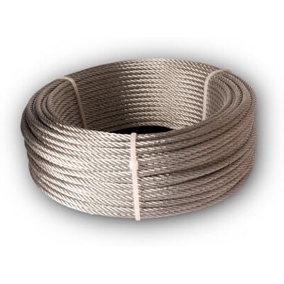 Cavo in acciaio rivestito PVC Chapuis 50m - Diametro 3mm/4mm Cavo in acciaio rivestito PVC Chapuis 50m - Diametro 3mm/4mm