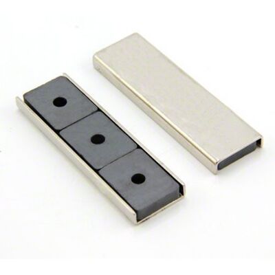 FIRST4MAGNETS Magnete Del Canale Ferrite Per Fai -Da -Te, Artigianato E Hobby 69 x 27 x 11,8mm Di Spessore x 4mm 10kg Di Tiro Pacchetto Di 20 FIRST4MAGNETS Magnete Del Canale Ferrite Per Fai -Da -Te, Artigianato E Hobby 69 x 27 x 11,8mm Di Spessore x 4mm 10kg Di Tiro Pacchetto Di 20