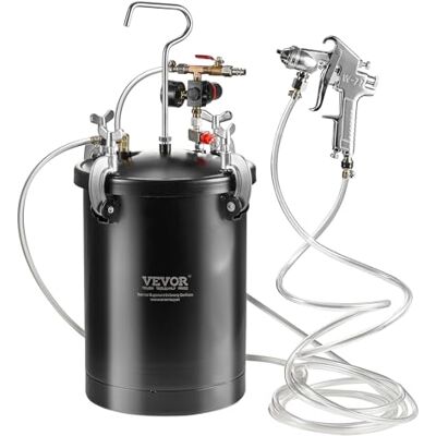 VEVOR Contenitore a Pressione per Vernice Spruzzo, Contenitore a Pressione Automatico Capienza 15 Litri Funzione di Agitazione, Pressione Regolabile 60PSI, Contenitore a Pressione per Vernice VEVOR Contenitore a Pressione per Vernice Spruzzo, Contenitore a Pressione Automatico Capienza 15 Litri Funzione di Agitazione, Pressione Regolabile 60PSI, Contenitore a Pressione per Vernice
