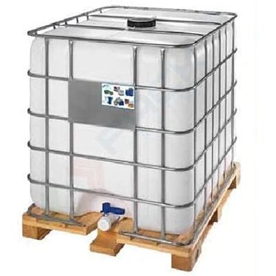 Mobil Plastic Cisterna IBC 1000 Litri in plastica, usata/rigenerata, coperchio 150 mm, valvola di scarico 2", pallet in legno, omologata ADR/ONU, colore neutro Mobil Plastic Cisterna IBC 1000 Litri in plastica, usata/rigenerata, coperchio 150 mm, valvola di scarico 2", pallet in legno, omologata ADR/ONU, colore neutro