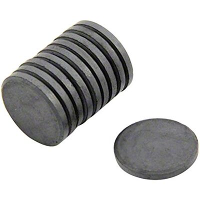 FIRST4MAGNETS Magnet Expert® Magnete in ferrite Y10, 20 mm x 3 mm di spessore, 0,6 kg, confezione da 200 FIRST4MAGNETS Magnet Expert® Magnete in ferrite Y10, 20 mm x 3 mm di spessore, 0,6 kg, confezione da 200