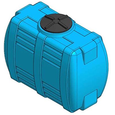 Mobil Plastic Serbatoio acqua in plastica (PE), ellittico orizzontale, capacità 1000 Lt, Mis. 1410 L x 765 P x 1160 H mm, colore azzurro Mobil Plastic Serbatoio acqua in plastica (PE), ellittico orizzontale, capacità 1000 Lt, Mis. 1410 L x 765 P x 1160 H mm, colore azzurro