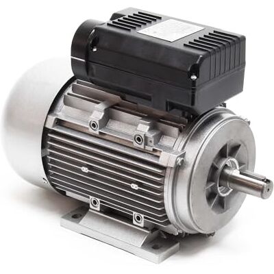 Wiltec Motore elettrico monofase 2 poli 230 V 1,5 kW, condensatore di avviamento 2850 giri/min, avvolgimento in rame Wiltec Motore elettrico monofase 2 poli 230 V 1,5 kW, condensatore di avviamento 2850 giri/min, avvolgimento in rame