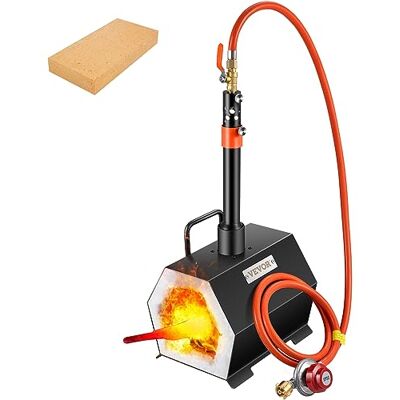 VEVOR Forno forgiato a gas esagonale, 250 x 215 x 190 mm, forgiatura a gas con bruciatore, oro, ottone, bronzo, magnesio, alluminio, stagno e acciaio inossidabile, gas propano Forge Forge Forge VEVOR Forno forgiato a gas esagonale, 250 x 215 x 190 mm, forgiatura a gas con bruciatore, oro, ottone, bronzo, magnesio, alluminio, stagno e acciaio inossidabile, gas propano Forge Forge Forge