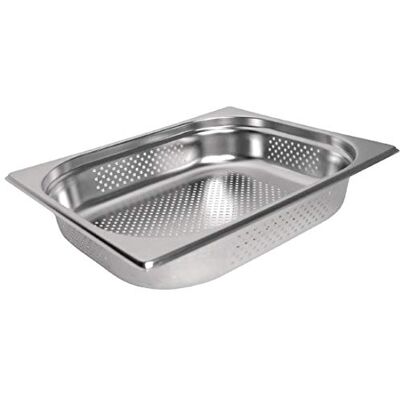 VOGUE K844 in acciaio INOX perforato 1/2 Gastronorm pan, 65 mm VOGUE K844 in acciaio INOX perforato 1/2 Gastronorm pan, 65 mm