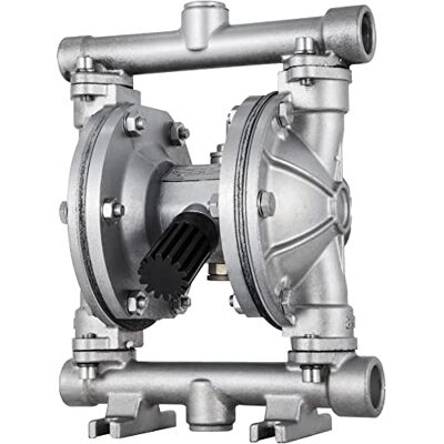 VEVOR Pompa pneumatica a doppia membrana, ingresso e uscita da 1/2", 8,8 GPM e massimo 120 PSI, membrana in PTFE per petrolio, diesel, olio e fluidi a bassa viscosità VEVOR Pompa pneumatica a doppia membrana, ingresso e uscita da 1/2", 8,8 GPM e massimo 120 PSI, membrana in PTFE per petrolio, diesel, olio e fluidi a bassa viscosità
