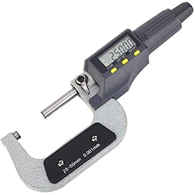 Walfront Micrometro Digitale 25-50mm, Alta Precisione Micrometro Millesimale Professionale, Strumenti di Misura(casella casuale) Walfront Micrometro Digitale 25-50mm, Alta Precisione Micrometro Millesimale Professionale, Strumenti di Misura(casella casuale)