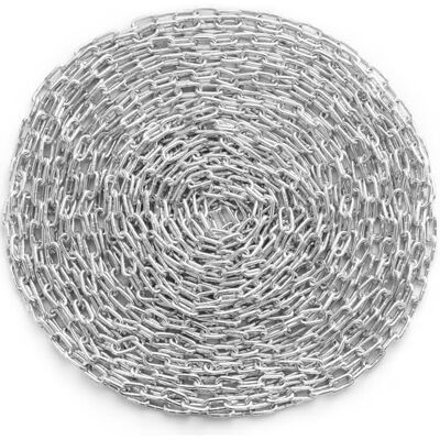 VEVOR Catena a Spirale Lunghezza 30,48 m Capacità Carico 698 kg, Catena a Spirale Acciaio al Carbonio 2 Maglie Rapide, Catena a Maglie per Camper, Traino, Sospensione, Campeggio, Trasferimento VEVOR Catena a Spirale Lunghezza 30,48 m Capacità Carico 698 kg, Catena a Spirale Acciaio al Carbonio 2 Maglie Rapide, Catena a Maglie per Camper, Traino, Sospensione, Campeggio, Trasferimento