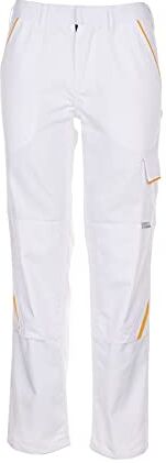 Planam pantaloni da High Line, lunghezza 70 cm, colore bianco/Giallo, 070