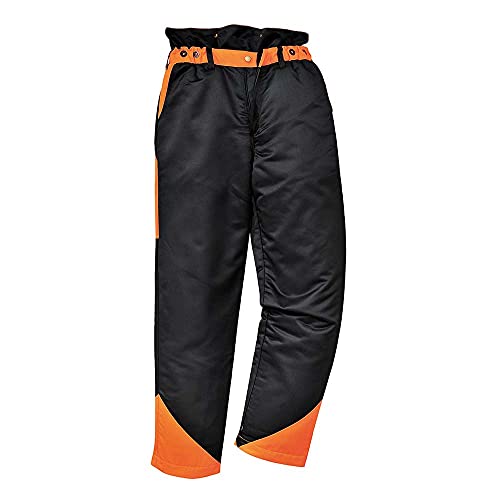 Portwest CH11 Pantalones de motosierra, color Negro, talla Medium