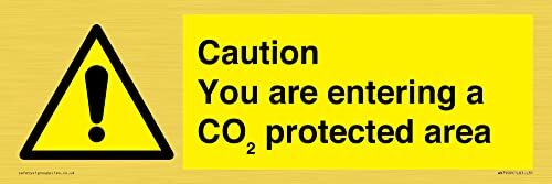 Viking Cartello "Caution you are enter a CO₂ protected area" – 300 x 100 mm – L31