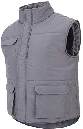 Velilla 205901; Gilet imbottito multi-tasca; Colore Grigio; Taglia 3XL