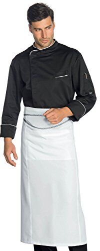 Isacco Cuoco Wimbledon Giacca, Taglia XL, Bianco/Nero