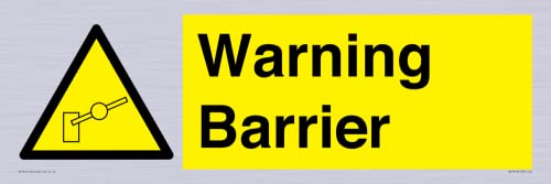 Viking Segnale di segnalazione della barriera di avvertimento, 600 x 200 mm, L62