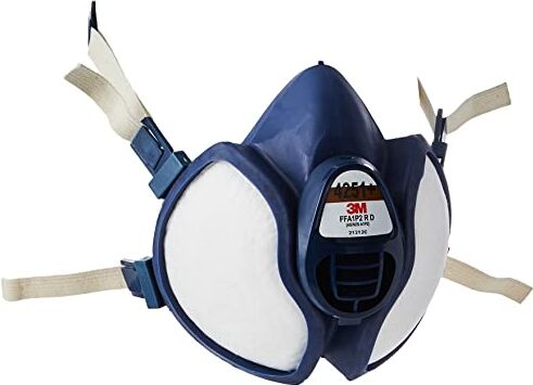 3M Respiratore con Semimaschera Senza Manutenzione , per Vapori Organici e Polveri FFA1P2 R D, Certificato EN Sicurezza, Pacco da 1