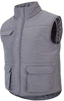 Velilla 205901 Gilet imbottito multitasche, colore grigio, taglia M