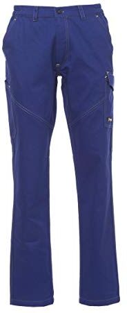 PAYPER deva store Pantaloni da Lavoro multistagione Cotone 100% Comodi e Resistenti (Blu Royal, 68/70)