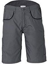 Planam Pantaloncini di Sicurezza DuraWork, Misura L, Colore: Grigio/Nero