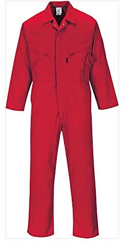 Portwest Zip Boilersuit, colorRed talla XL