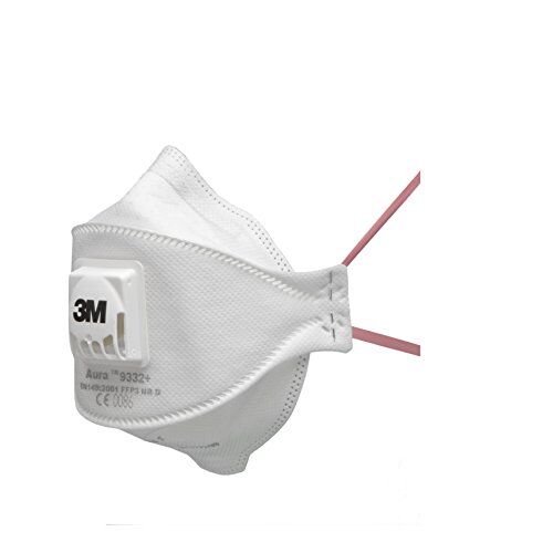 3M Maschera monouso Aura con livello di protezione più alto FFP3 per il massimo, 5 pezzi