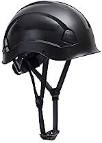 Portwest PS53 Casco di Sicurezza Leggero per Lavori in Altezza Nero