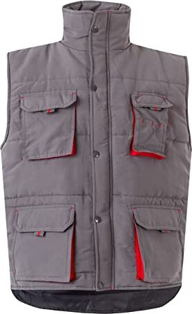 Velilla 205902 8/12 XL – Gilet imbottito bicolore multitasche grigio taglia XL