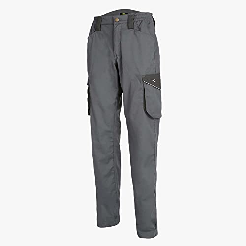 Diadora Staff Cargo, Pantalone Da Lavoro Uomo, Grigio (Grey), S