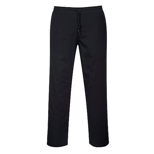 Portwest C070 Pantaloni Protettivi di Sicurezza con Coulisse Nero Alti, XL