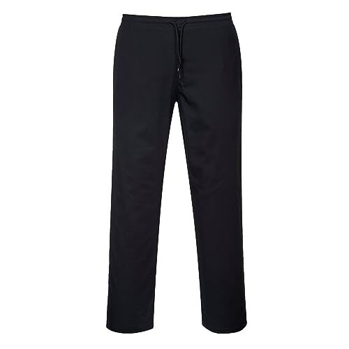 Portwest C070 Pantaloni Protettivi di Sicurezza con Coulisse Nero Alti, XXL