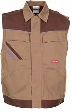 Planam Highline gilet, taglia 4 X L, colore: cachi/marrone/zinco, 068