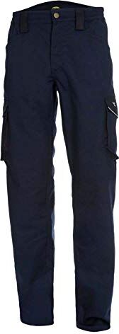 Diadora Staff Cargo, Pantalone Da Lavoro Uomo, Blu (Blue), S