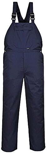 Portwest Salopette Burnley con bretelle, Blu Navy, Large