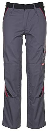 Planam pantaloni da High Line, misura 25, ardesia/nero/rosso, 2322025