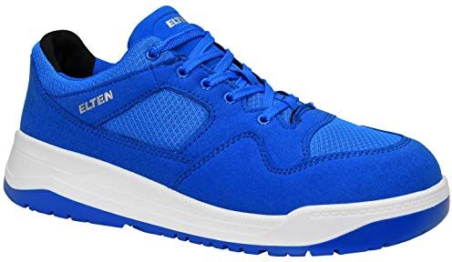 ELTEN Scarpe antinfortunistiche  MAVERICK blu Low ESD S1P, donna e uomo, tessuto, puntale in acciaio, leggero, sportivo, blu, misura: 38