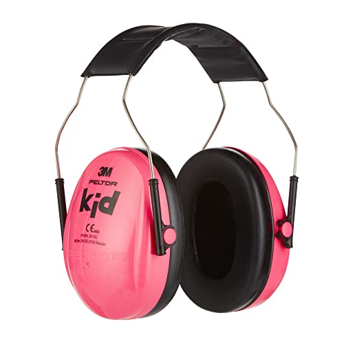 3M Cuffie Auricolari Peltor Kid H510Ak, Protezione Acustica per Bambini, Paraorecchie, Rosa, Misura Regolabile, Contro Livelli di Rumore 87-98 Db, Snr: 27Db, Scuola, Concerti, Festival