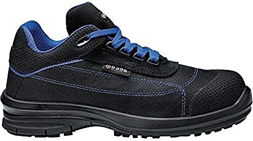 Base Protection Pulsar Scarpa Antinfortunistica, da Uomo e Donna, Nero/Blu, Taglie 42