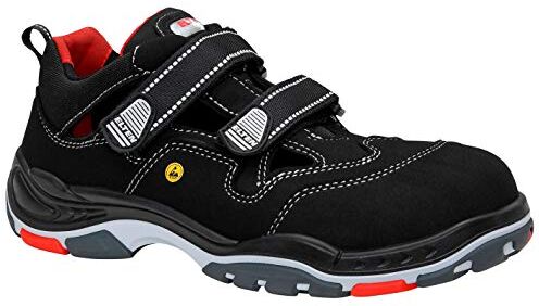 ELTEN SCOTT ESD S1P scarpe antinfortunistiche, uomo, tessuto, puntale in plastica (più leggero del puntale in acciaio), leggere, sportive, nero, misura: 44