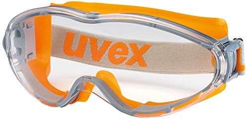 Uvex Ultrasonic Supravision Excellence Safety Glasses Trasparente/Grigio-Arancione