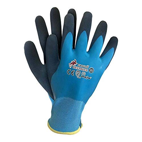 REIS Deepblue8, guanti protettivi a forma di drago, blu navy, 8 misure, confezione da 12