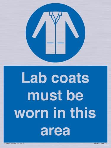 Viking Lab coats deve essere indossato in questa zona cartello 150 x 200 mm A5P